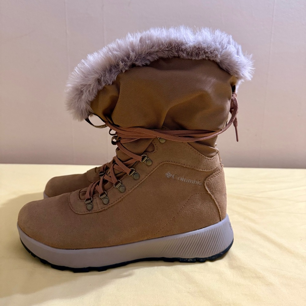 Columbia Slopeside Village Omni-Heat Insulated High Winter Boots Faux Fur